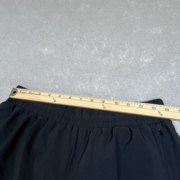 Peloton Short Womens Small Black Elastic Waist Inseam 3.5” Lined Polyester Blend - Picture 8 of 11